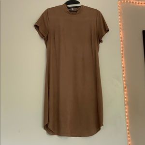 Brown felt dress